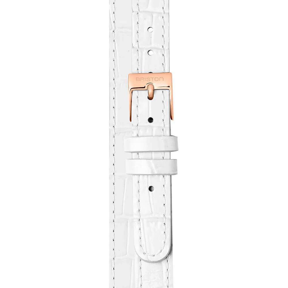 BRACELET CUIR LUXURY 2 BRINS - 12 MM - BLANC - Image 3