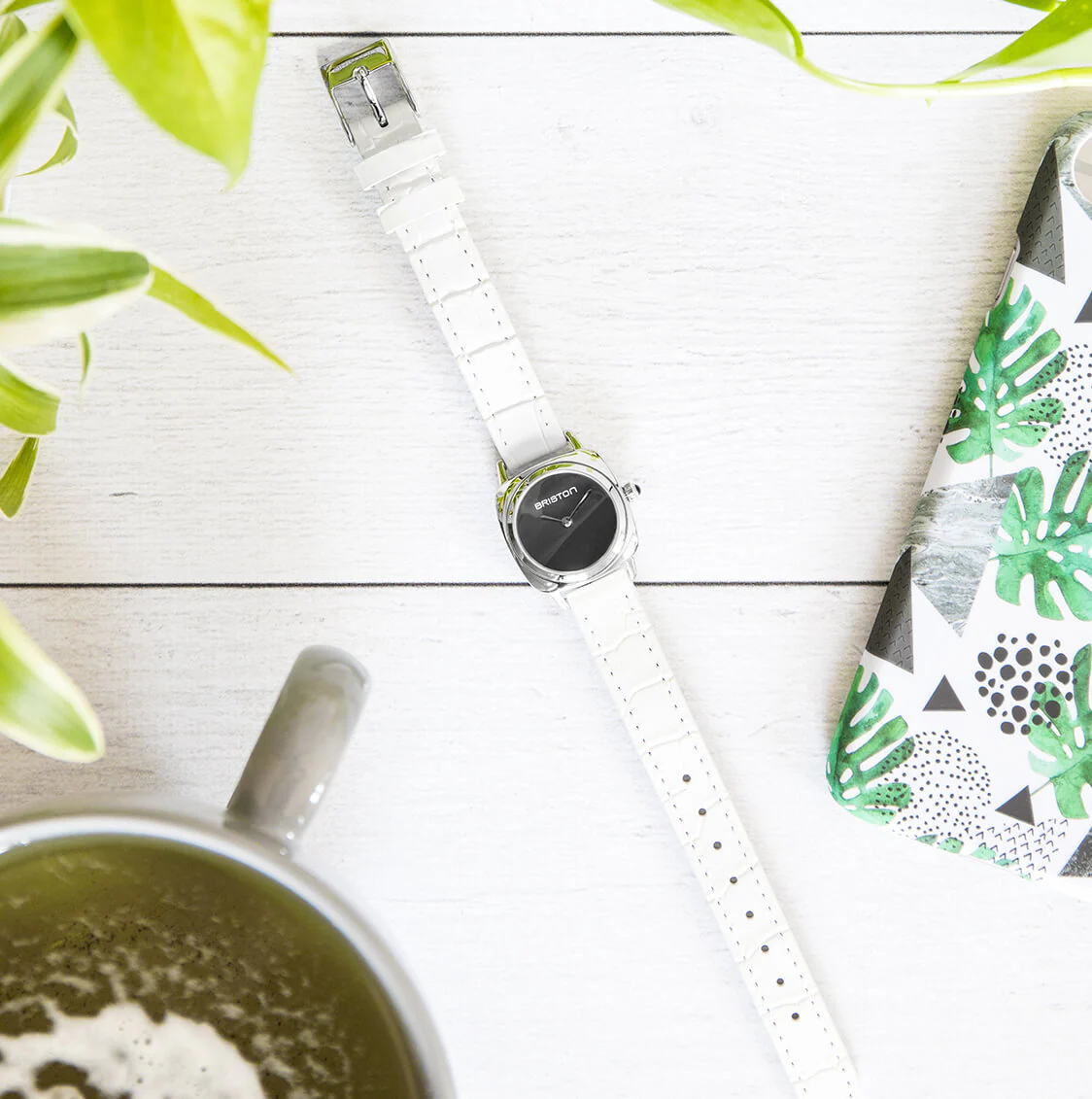 BRACELET CUIR LUXURY 2 BRINS - 12 MM - BLANC - Image 6