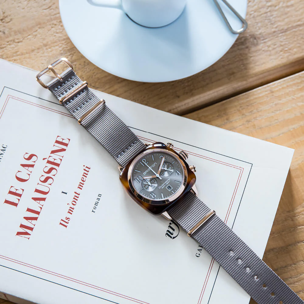 BRACELET TYPE NATO - GRIS TAUPE - Image 5