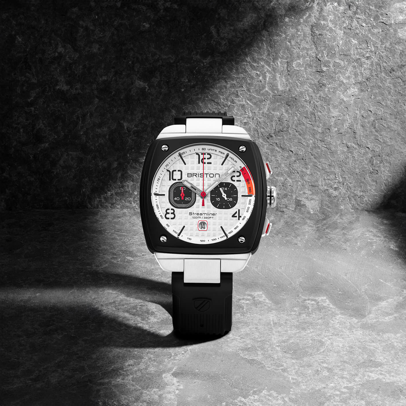 Streamliner Gentleman Driver - Chrono - Rubber - Blanc - Image 3